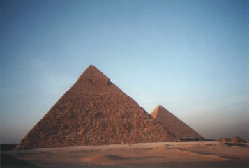Man At Work at the pyramids